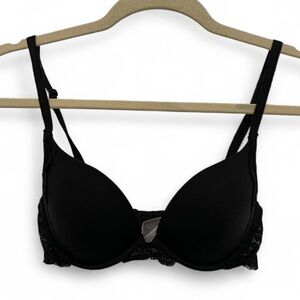 Victoria’s Secret Dream Angels Push Up Black Bra Size 34C